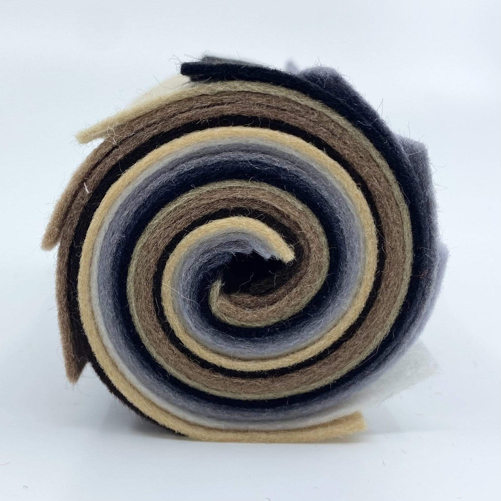 Large Wool Felt Roll - Neutrals