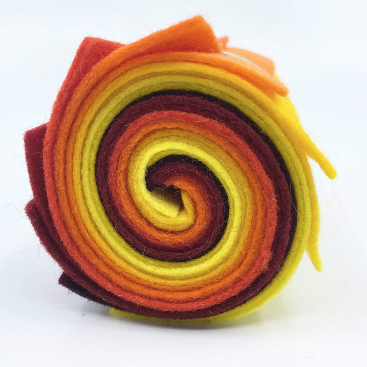 Large Wool Felt Roll - Sunspots