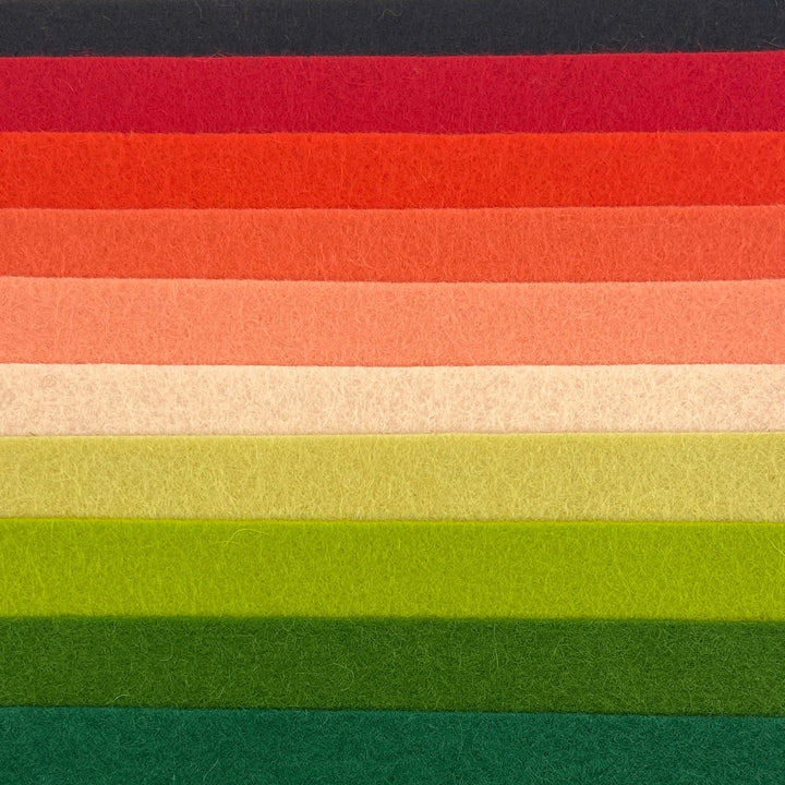Large Wool Felt Roll - Watermelon