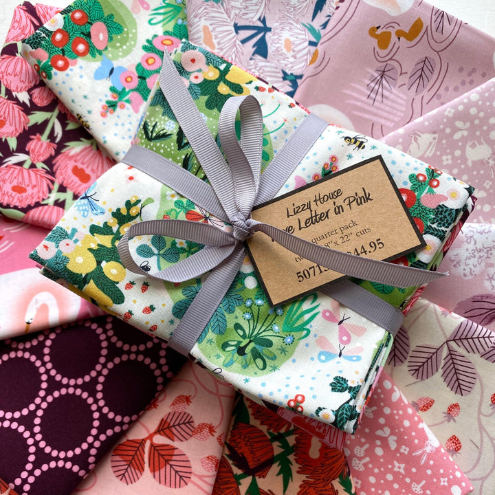 Default Love Letter Bundle in Pink - 12 FQs - Lizzy House