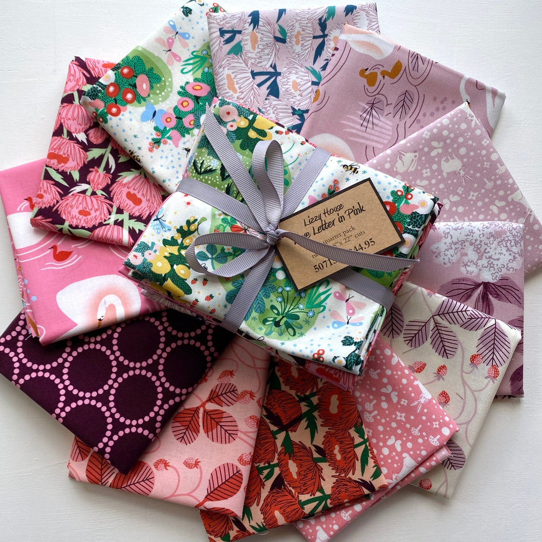 Default Love Letter Bundle in Pink - 12 FQs - Lizzy House