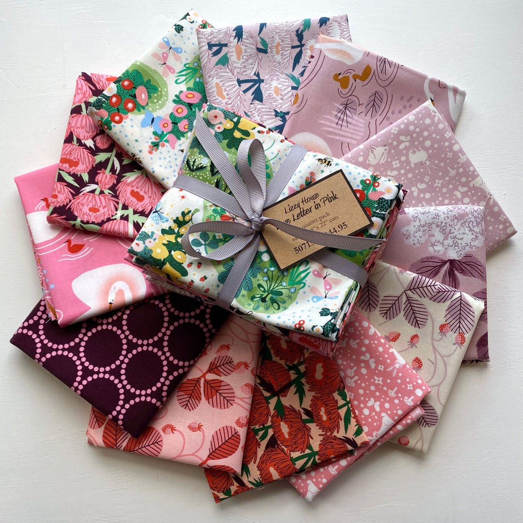 Default Love Letter Bundle in Pink - 12 FQs - Lizzy House