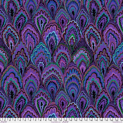 Default Marble Scallops in Purple - Kaffe Fassett Collective February 2025