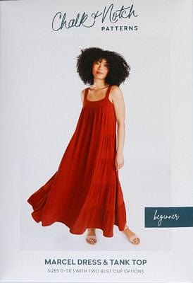 Default Marcel Dress and Tank Top - Chalk + Notch Patterns - Sizes 0-30