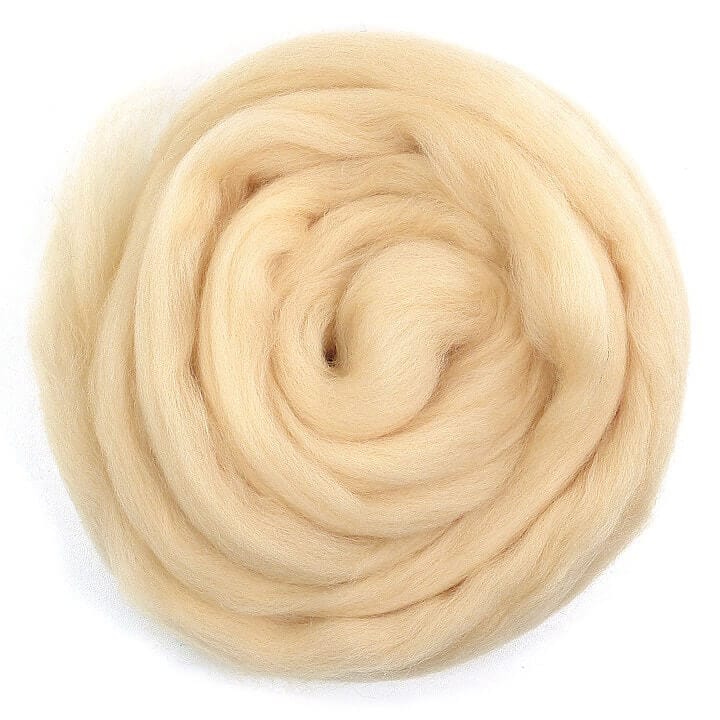 Default Merino Roving in Shell - 50 gram bag - Color 638 - Raised and Procesed in Europe