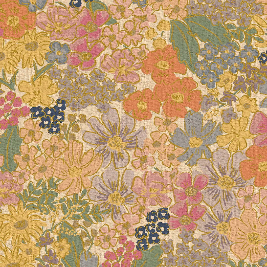 Default Mimi in Blush Metallic CANVAS - English Rose - Rifle Paper Co