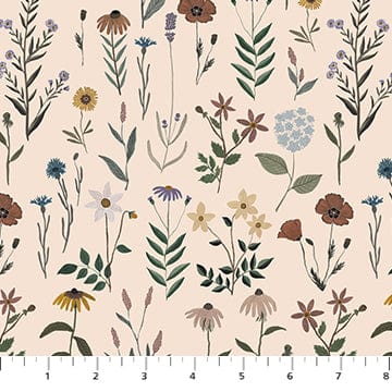 Default Mixed Floral in Cream - Nature Trail