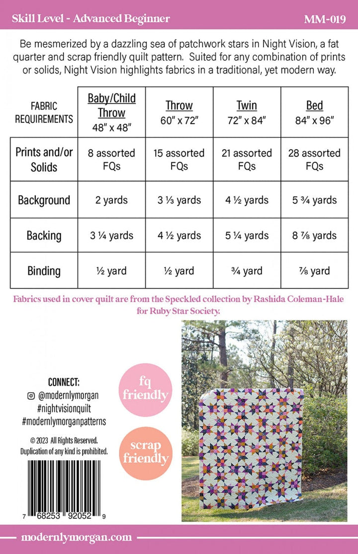 Default Modernly Morgan Quilt Pattern - Night Vision