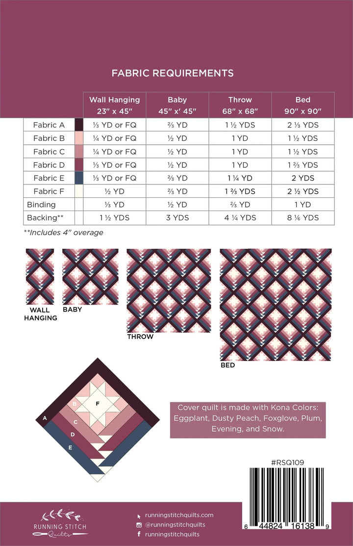 Mountain Valley Quilt Pattern - Running Stitch Quilts