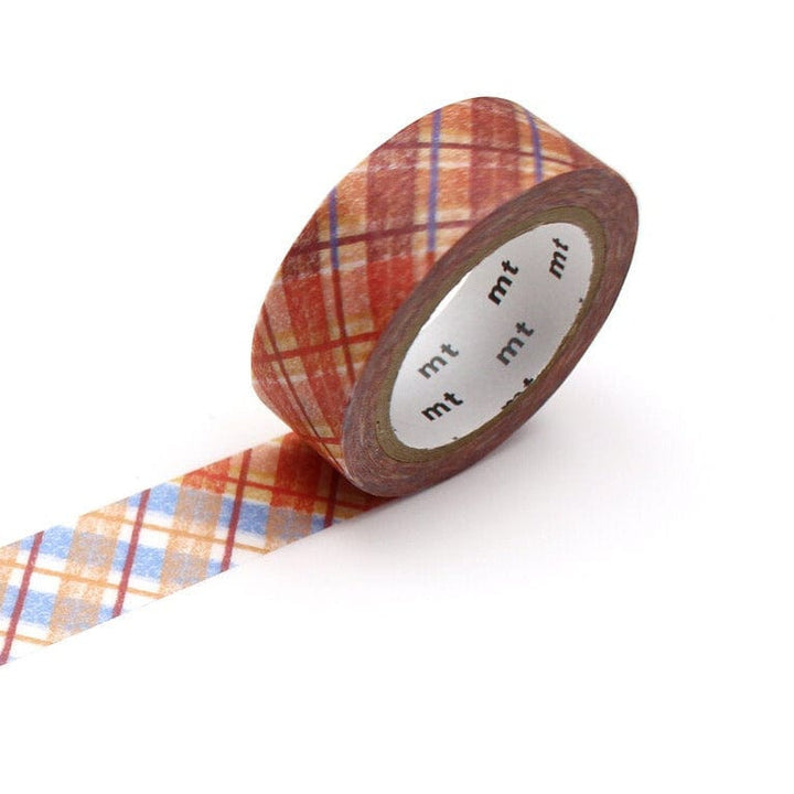 mt Washi Tape - 15mm wide - Crayon Check