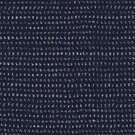 Default Nara Homespun - Double Hatch Marks - 88223D17 62 Indigo - Sevenberry