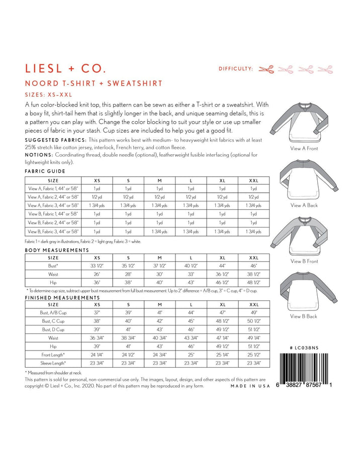 Default Noord T-shirt + Sweatshirt - Liesl & Co. - Sizes XS-XXL