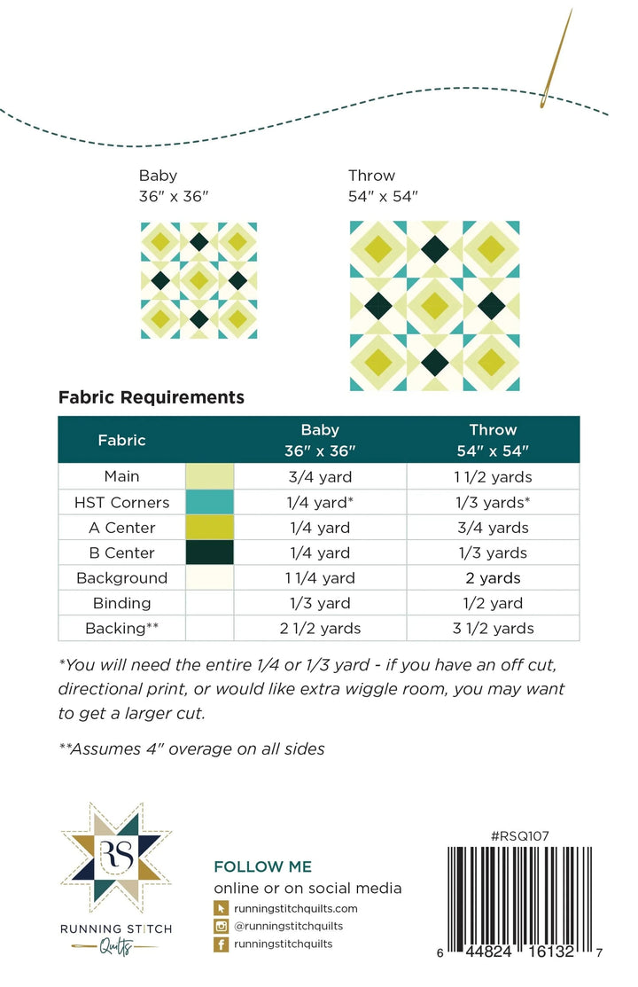 Default Noughts & Crosses Quilt Pattern - Running Stitch Quilts