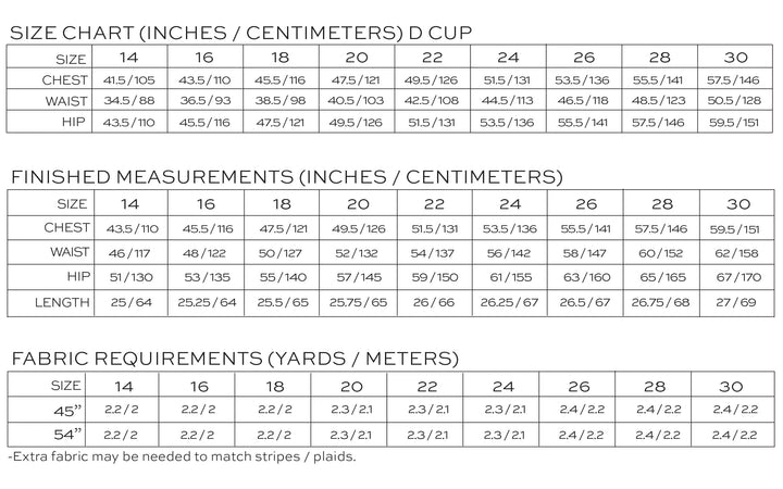 Ogden Cami - Sizes 14-30 - True Bias