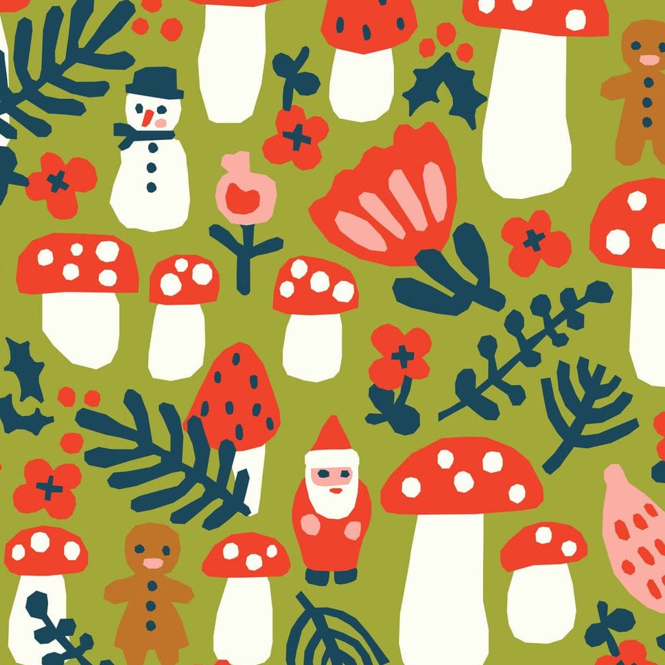 ORGANIC Little Santa in Moss - Christmas Sweater - Little House Cottons