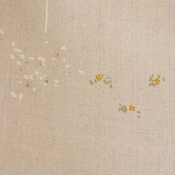 Default PAL C - nani IRO - 100% Linen - Blue and Rust on Tan - Peace and Love - 2024