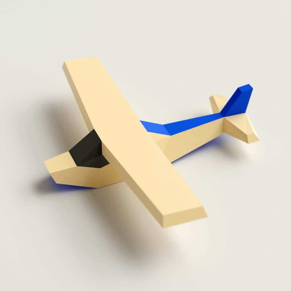 Default Papercraft World 3D Model Kit - Airplane