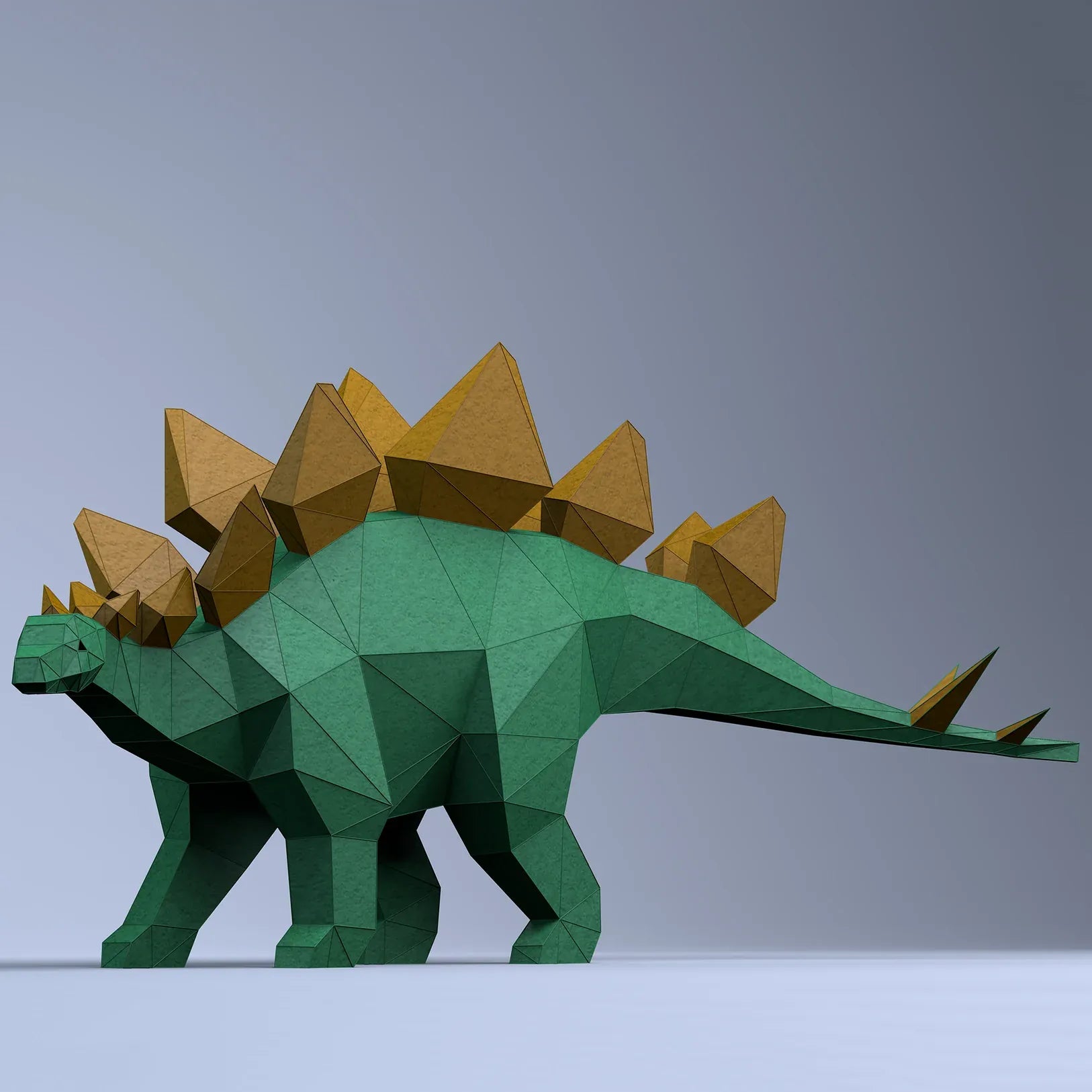 Papercraft World 3D Model Kit - Stegosaurus – Fiddlehead Artisan Supply