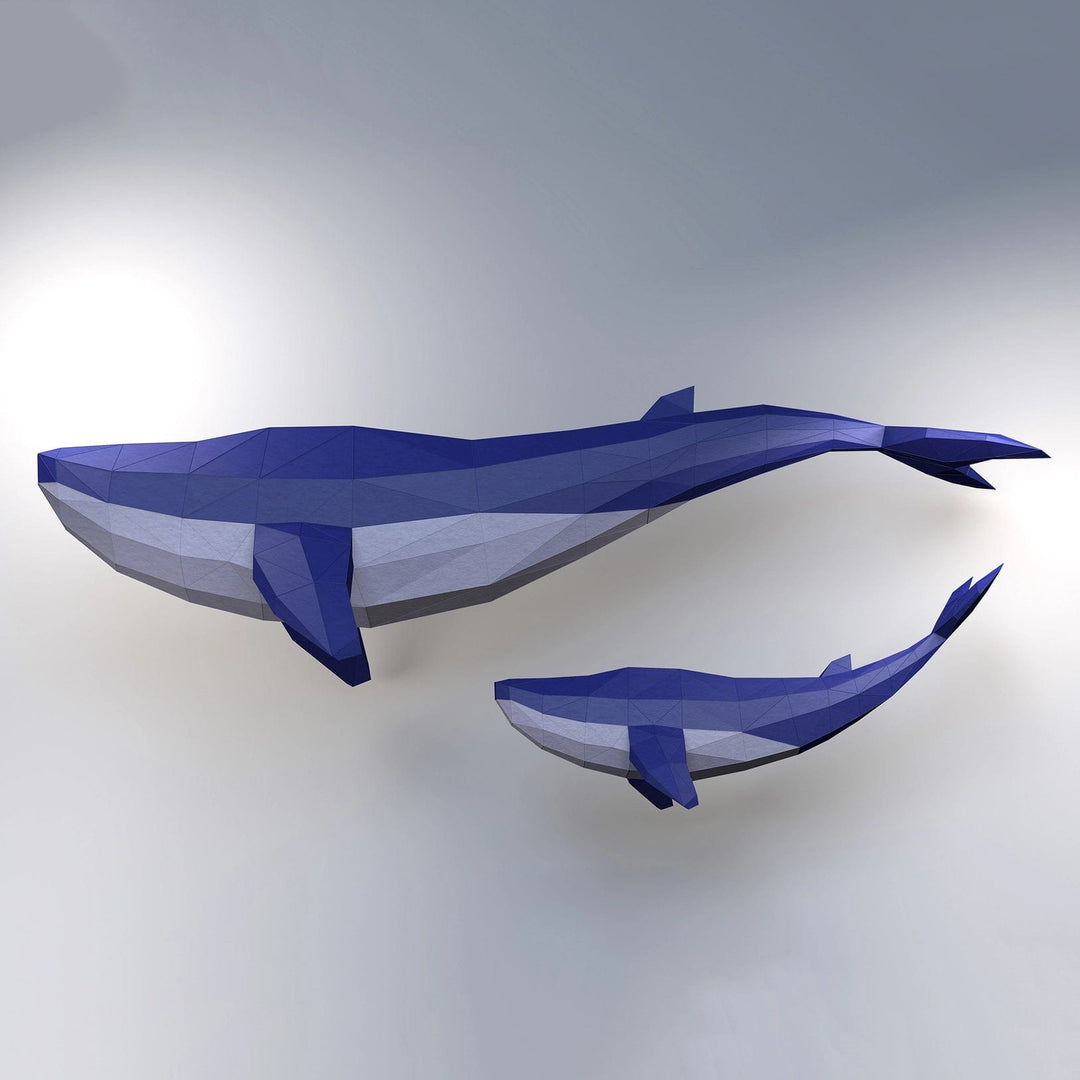 Default Papercraft World 3D Model Kit - Whales