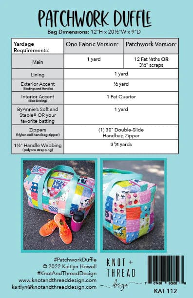 Patchwork Duffle - Knot + Thread Design