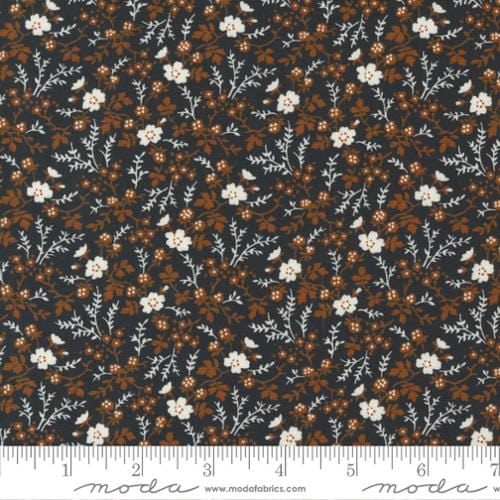Petite Floral in Black Dirt - Rustic Gatherings - MODA