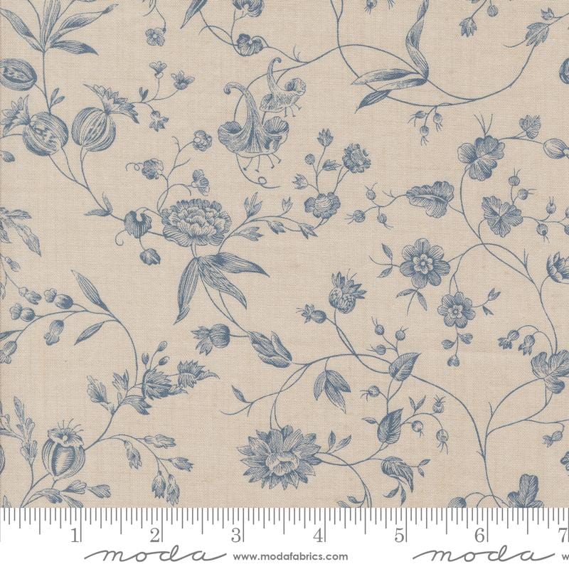 Default Pivoine in Smoke French Blue - Sacre Bleu - French General