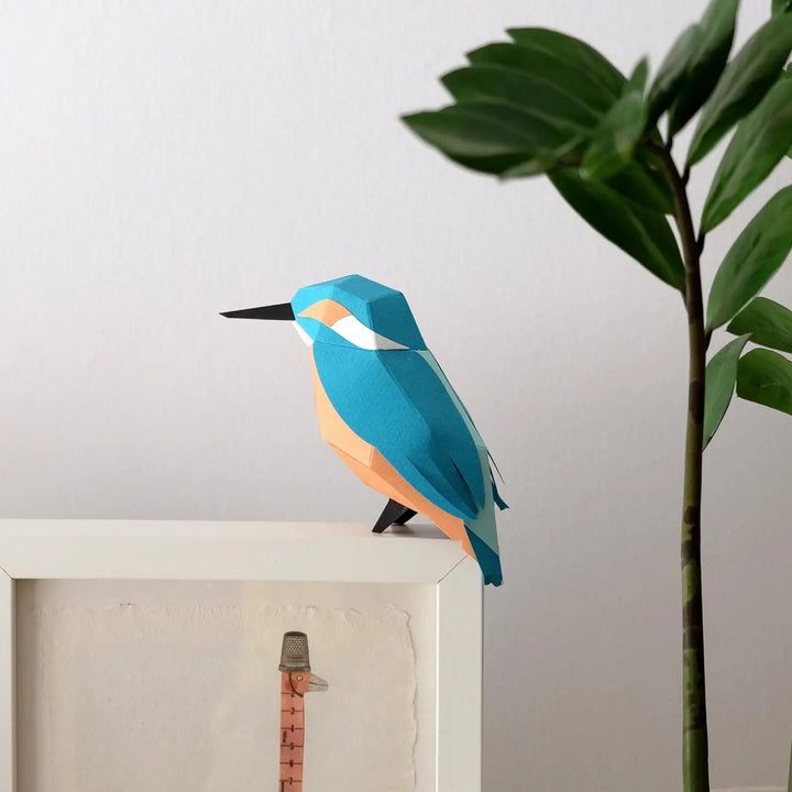 Default Plego 3D Paper Bird Kit - Alcedo Atthis
