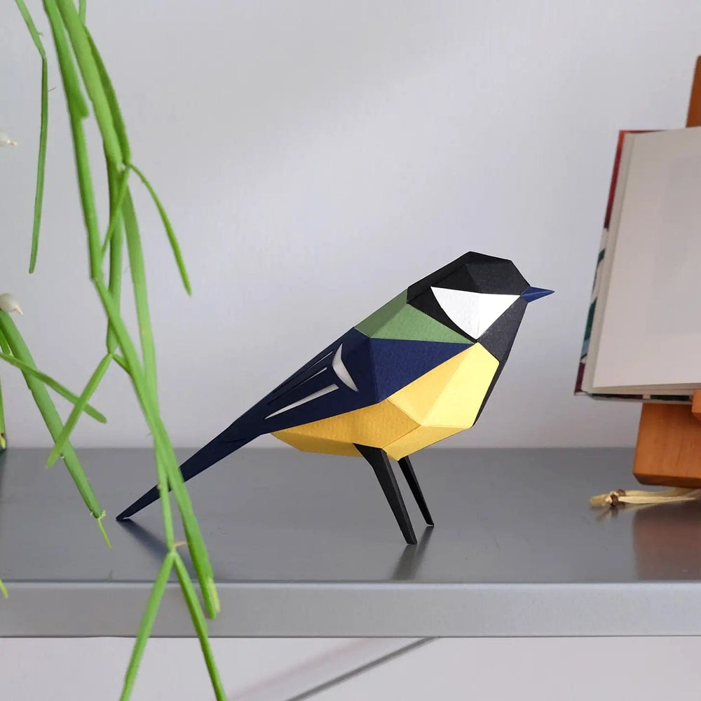 Default Plego 3D Paper Bird Kit - Parus Major
