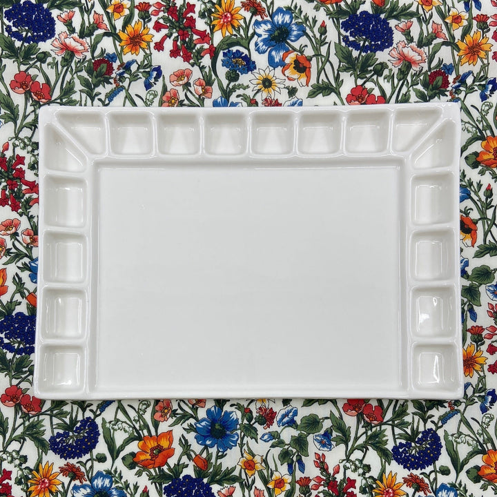 Porcelain Palette - Rectangle, 18 Wells