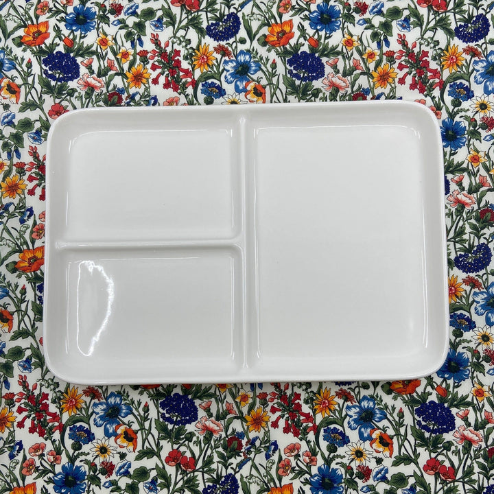 Porcelain Palette - Rectangle, 3 Wells