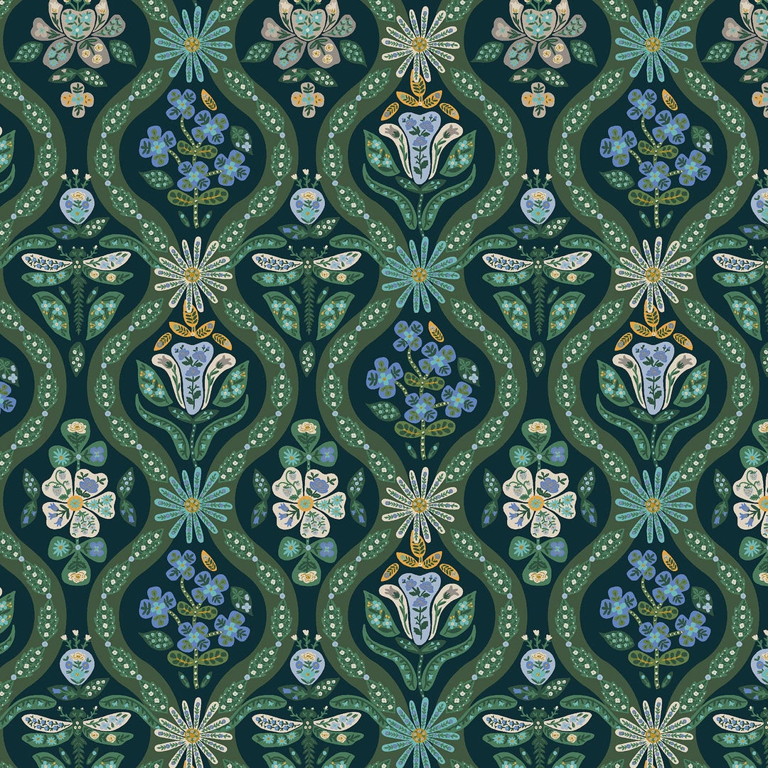 Default Posie in Peacock Metallic - English Rose - Rifle Paper Co.