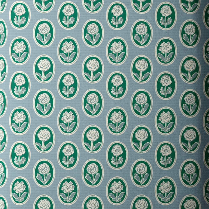 Default Pressed Flowers in Blue/Green - Happy Homestead
