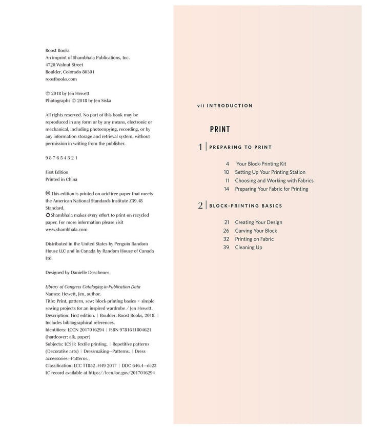 Print Pattern Sew by Jen Hewett