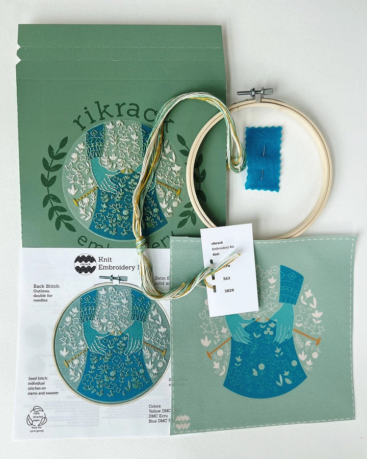 Default Rikrack Embroidery Kit Knit