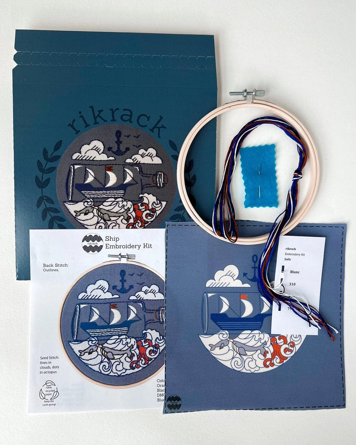 Default Rikrack Embroidery Kit Ship