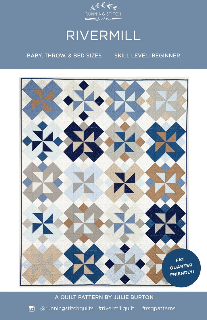 Default Rivermill Quilt Pattern - Running Stitch Quilts