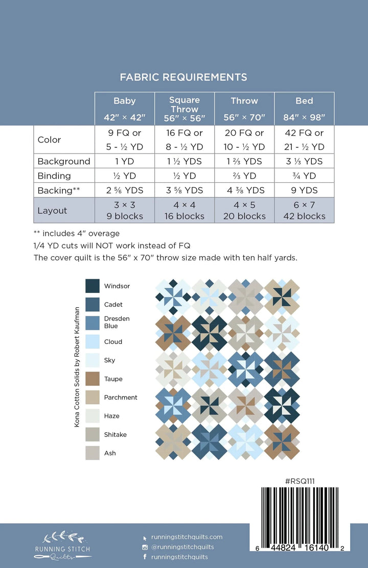 Default Rivermill Quilt Pattern - Running Stitch Quilts