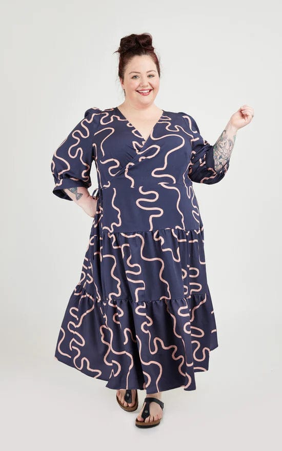 Roseclair Wrap Dress Sizes 0-32 - Cashmerette