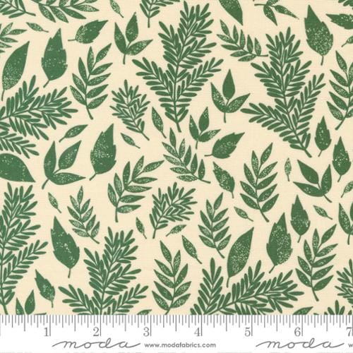 Scattered Leaf in Leaf - Flower Press - MODA