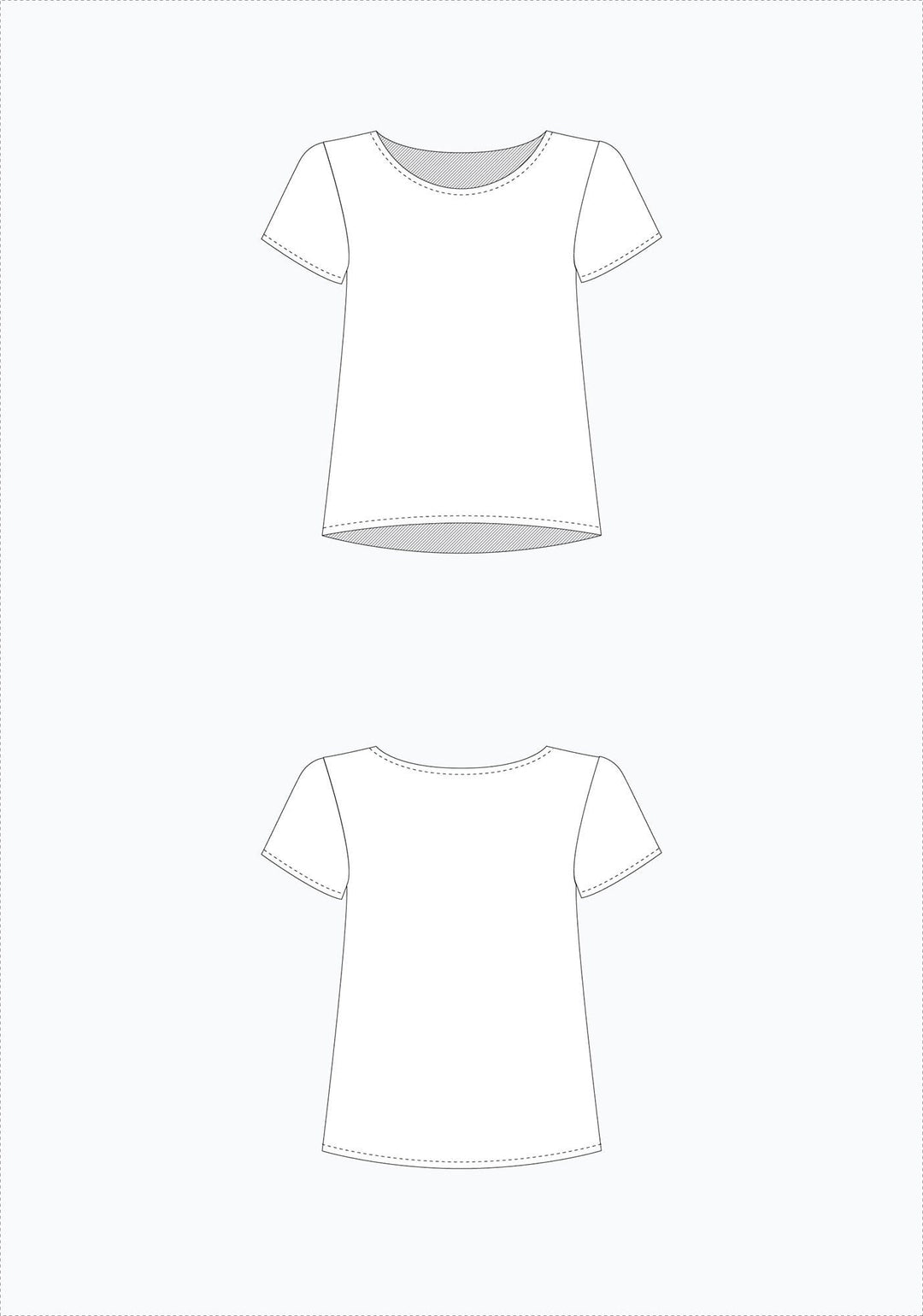 Scout Tee Sizes 14-30 - Grainline Studio