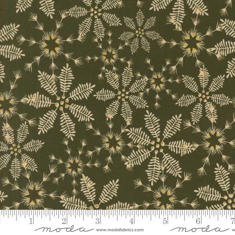 Default Snowy Lace in Pine Metallic - Old World Yuletide
