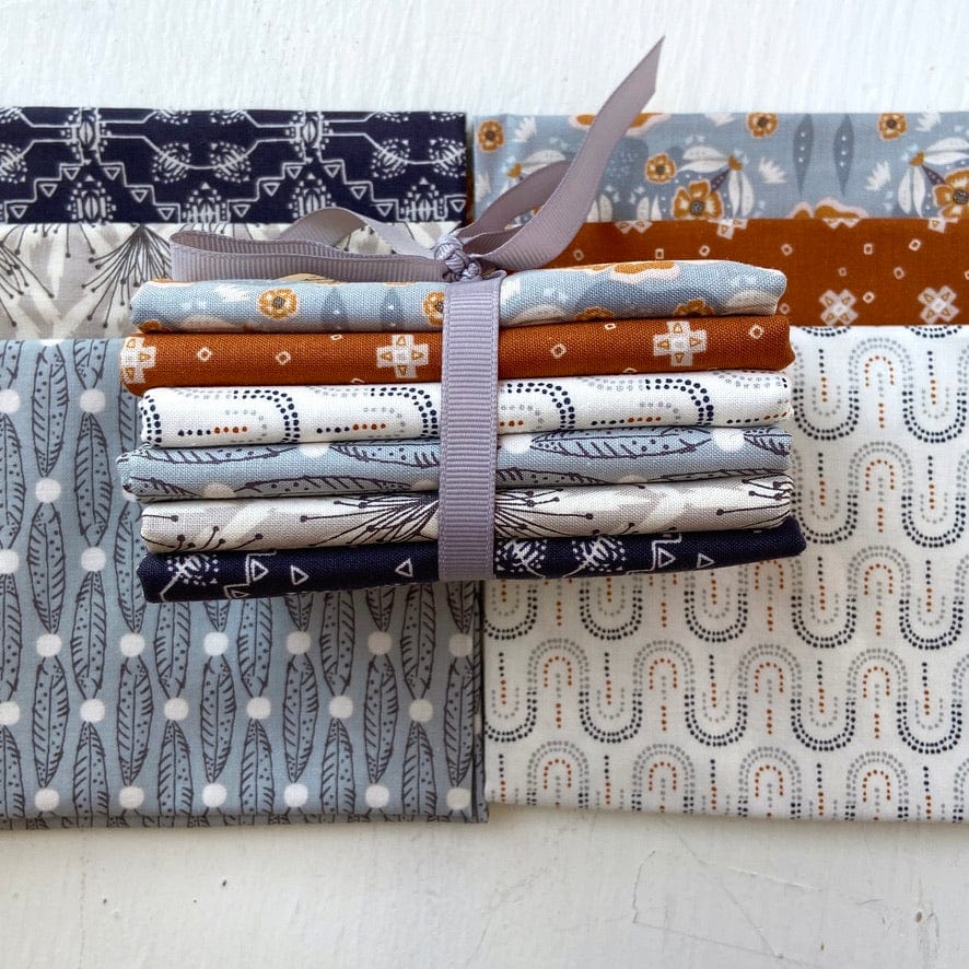 South Sister in Gray Colorway - Ash Cascade - Fat Quarter Bundle