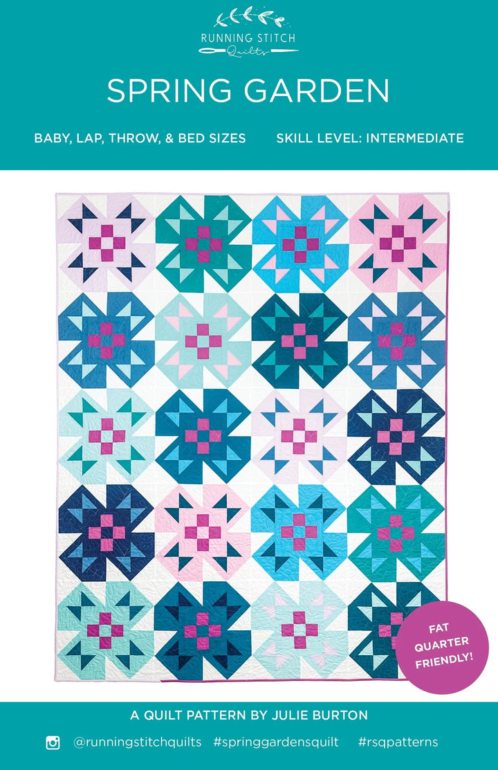 Default Spring Garden Quilt Pattern - Running Stitch Quilts