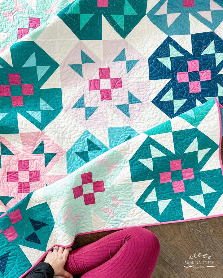 Default Spring Garden Quilt Pattern - Running Stitch Quilts