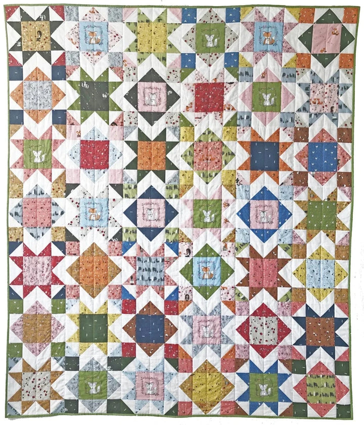 Square Burst Quilt Pattern - Running Stitch Quilts