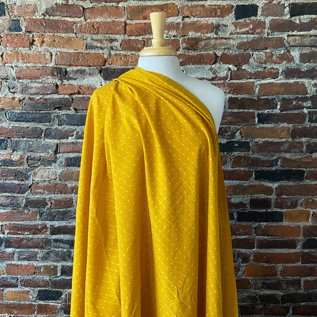Square Weave on Sunshine - Indian Cotton