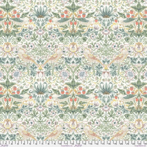 Strawberry Thief in Olive - Leicester Collection - Morris & Company for Freespirit