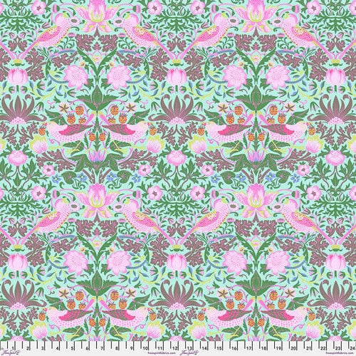 Default Strawbery Thief in Aqua - Kaffe x Morris & Co.