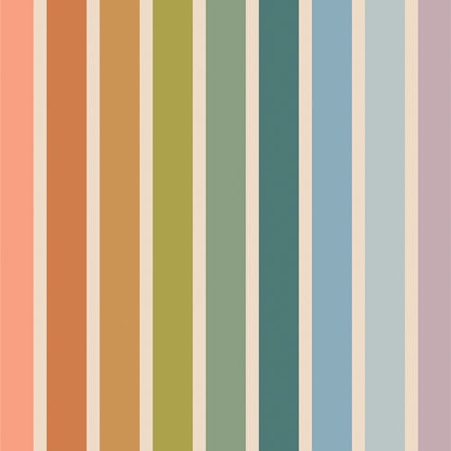 Default Summer Stripe 100% Cotton Canvas - Slow Summer
