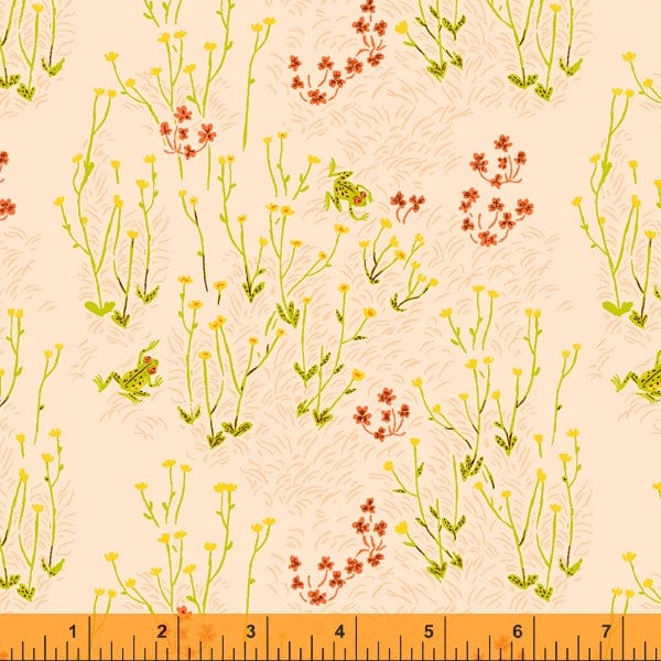 Tall Buttercups in Palest Pink - West Hill - Heather Ross